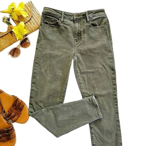 Sanctuary Women's Skinny Jeans Size 27 4 Olive Green Denim Social Ankle Mid Rise - Picture 1 of 15